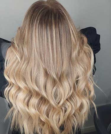 buttery blonde highlights at House of Colour salons Dublin city centre
